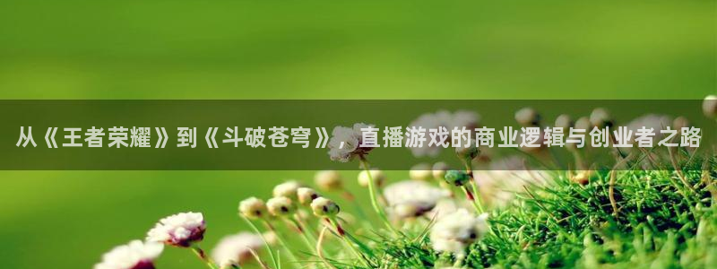 天美娱乐官网登录：从《王者荣耀》到《斗破苍穹》，直播游戏的商