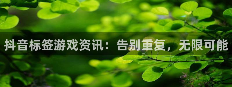 天美娱乐官网国产AV：抖音标签游戏资讯：告别重复，无限可能